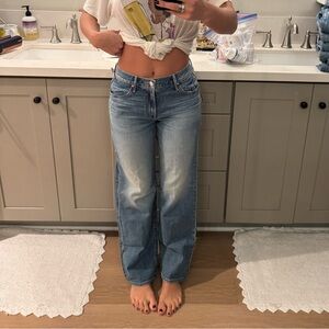 MOTHER Light Blue Straight Leg Jeans